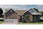 Traditional House Plan Front of House 123D-0030