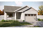 Traditional House Plan Front of House 123D-0032