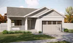 Traditional House Plan Front of House 123D-0032