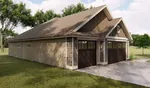 Country House Plan Side View Photo - Ridgeway Ranch Home 123D-0051 - Shop House Plans and More