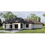 English Cottage House Plan Rear Photo 01 - Fox Borough European Home 123D-0052 - Shop House Plans and More