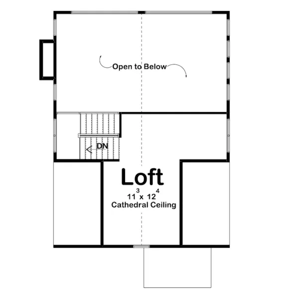 Lake House Plan Second Floor - Thompson Falls Vacation Home 123D-0064 - Shop House Plans and More