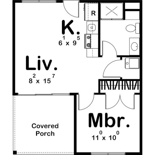 European House Plan First Floor - Bluestone Vacation Home 123D-0078 - Search House Plans and More