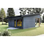 European House Plan Rear Photo 01 - Bluestone Vacation Home 123D-0078 - Search House Plans and More