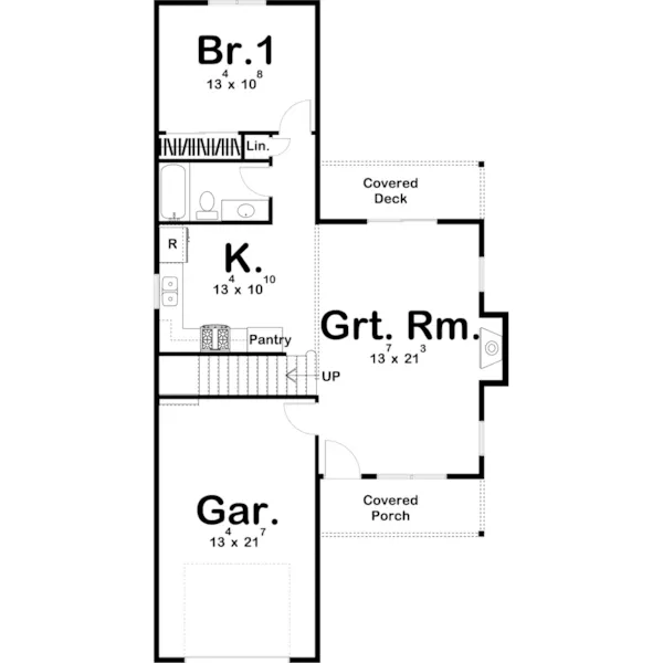 Beach & Coastal House Plan First Floor - Littleton Lane Florida Home 123D-0097 - Shop House Plans and More