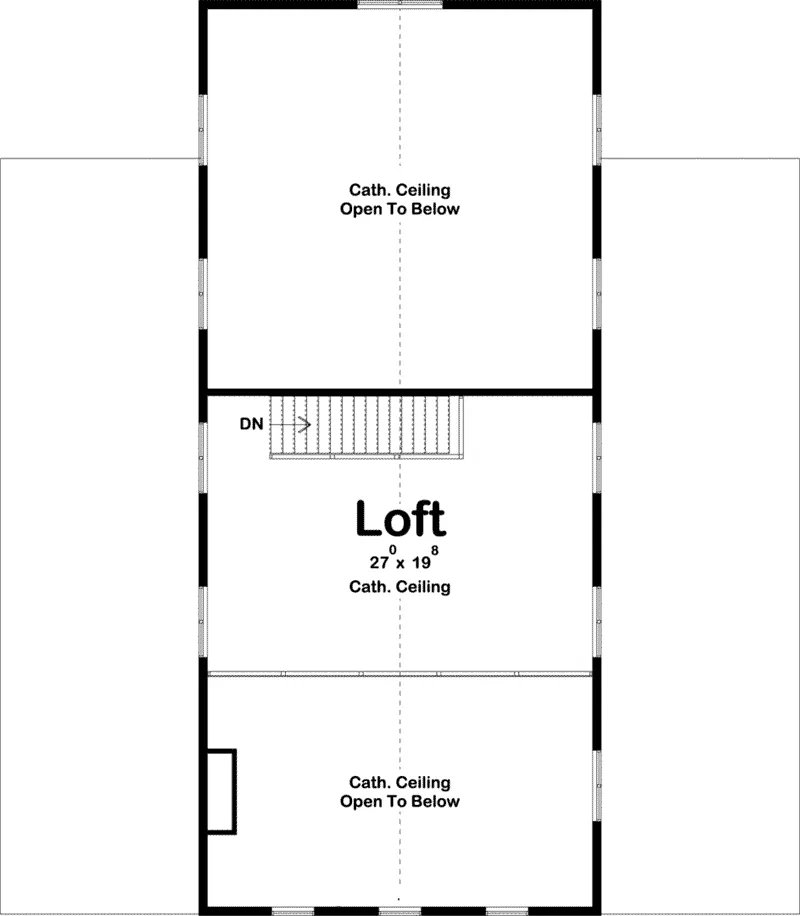 Prairie House Plan Second Floor - Wakefield Way Barn Home 123D-0109 - Shop House Plans and More