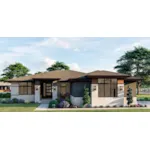 Ranch House Plan Front of Home - Pacific Falls Modern Home 123D-0142 - Shop House Plans and More