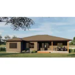 Ranch House Plan Rear Photo 01 - Pacific Falls Modern Home 123D-0142 - Shop House Plans and More