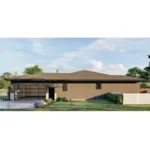 Ranch House Plan Side View Photo 01 - Pacific Falls Modern Home 123D-0142 - Shop House Plans and More