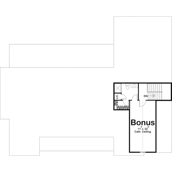 Lowcountry House Plan Second Floor - Westchester Way Modern Farmhouse 123D-0151 - Shop House Plans and More