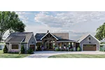 Lake House Plan Front of Home - Flat Water Lake Home 123D-0168 - Shop House Plans and More