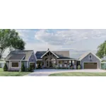 Arts & Crafts House Plan Front of Home - Flat Water Lake Home 123D-0168 - Shop House Plans and More