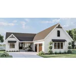 Modern Farmhouse Plan Front of Home - Lake Land Craftsman Home 123D-0169 - Shop House Plans and More