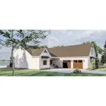 Modern Farmhouse Plan Side View Photo - Lake Land Craftsman Home 123D-0169 - Shop House Plans and More