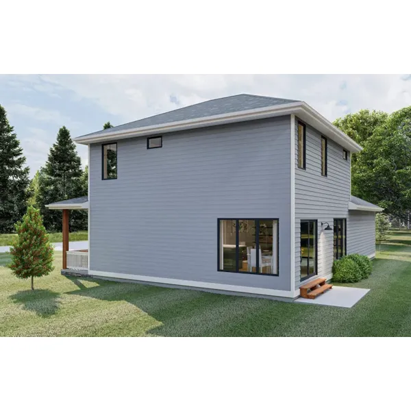 Traditional House Plan Side View Photo - Hopkins Lane Modern Farmhouse 123D-0170 - Shop House Plans and More