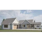 Beach & Coastal House Plan Front of Home - Bull Lake Waterfront Home 123D-0211 - Shop House Plans and More