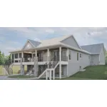 Beach & Coastal House Plan Side View Photo - Bull Lake Waterfront Home 123D-0211 - Shop House Plans and More