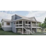 Beach & Coastal House Plan Side View Photo 01 - Bull Lake Waterfront Home 123D-0211 - Shop House Plans and More