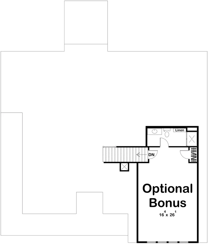 Country House Plan Second Floor - Riverbend Bay Country Home 123D-0221 - Shop House Plans and More