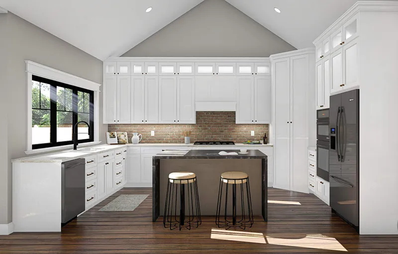 Country House Plan Kitchen Photo 01 - Riverbend Bay Country Home 123D-0221 - Shop House Plans and More