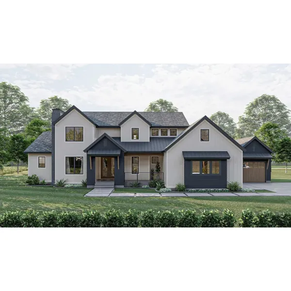 European House Plan Front of Home - Cherrywood Modern Farmhouse 123D-0231 - Shop House Plans and More