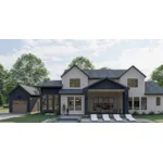 European House Plan Rear Photo 01 - Cherrywood Modern Farmhouse 123D-0231 - Shop House Plans and More