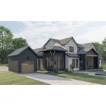 European House Plan Side View Photo 01 - Cherrywood Modern Farmhouse 123D-0231 - Shop House Plans and More