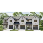 Multi-Family House Plan Front of Home - Watertown Farmhouse Duplex 123D-0233 - Shop House Plans and More