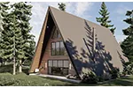 Mountain House Plan Side View Photo - 123D-0274 | House Plans and More
