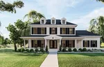 Southern House Plan Front of Home - Charleston Southern Home 123D-0291 | House Plans and More