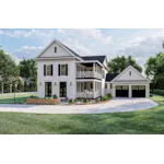 Modern House Plan Front of Home - Ashville Hill Southern Home 123D-0299 | House Plans and More