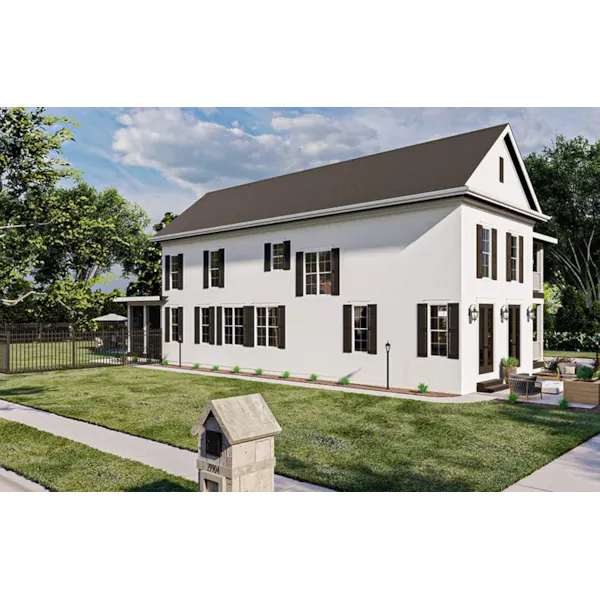 Modern House Plan Side View Photo - Ashville Hill Southern Home 123D-0299 | House Plans and More