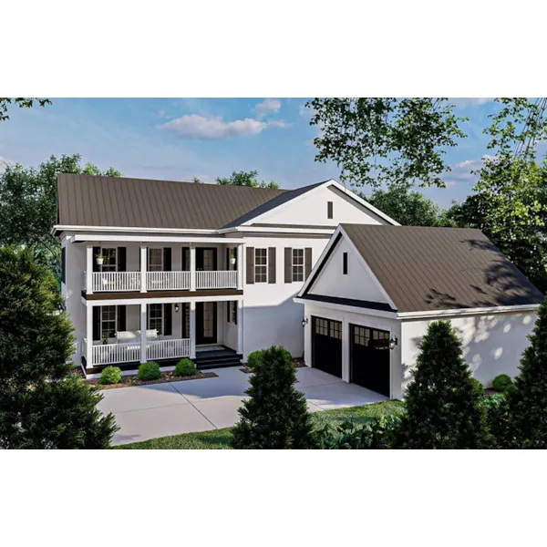 Modern House Plan Side View Photo 01 - Ashville Hill Southern Home 123D-0299 | House Plans and More