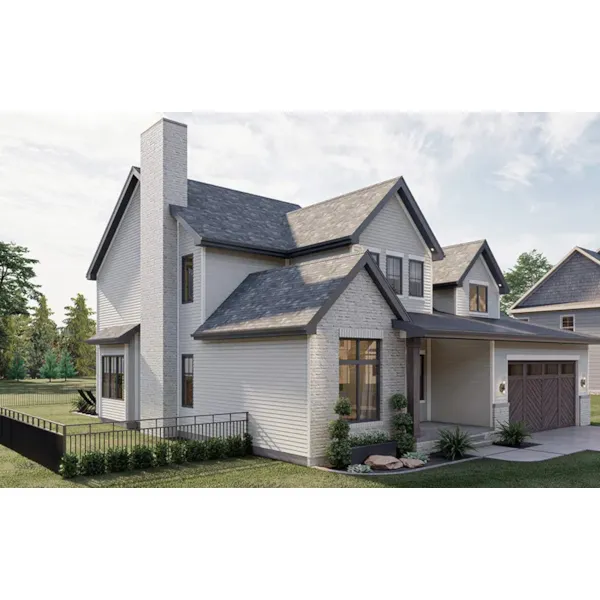 Traditional House Plan Front Photo 01 - Dunnig Two-Story Home 123D-0302 | House Plans and More