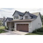 Traditional House Plan Side View Photo - Dunnig Two-Story Home 123D-0302 | House Plans and More