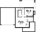 Rustic House Plan Basement Floor - Quinn Modern Home 123D-0303 | House Plans and More