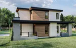 Rustic House Plan Side View Photo - Quinn Modern Home 123D-0303 | House Plans and More