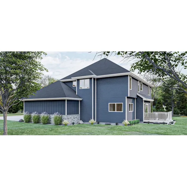 Craftsman House Plan Side View Photo 01 - Cedar Springs Craftsman Home 123D-0304 | House Plans and More