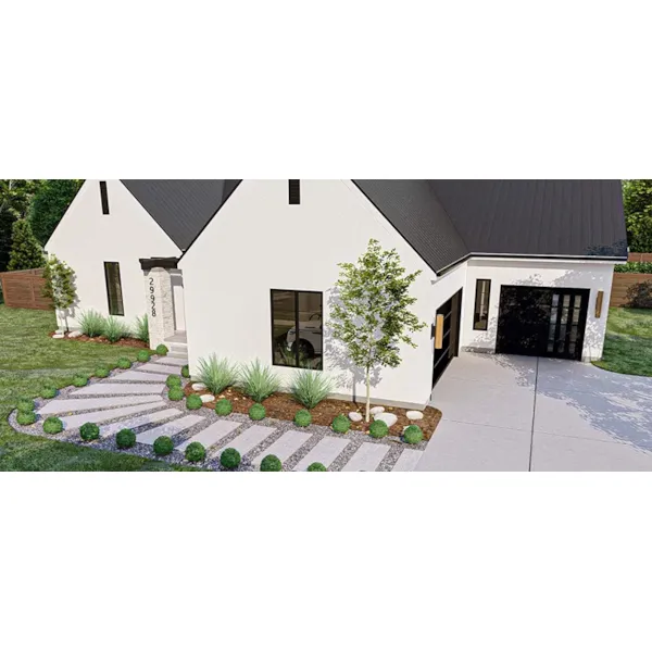 Country French House Plan Front Photo 01 - Broadmoor Modern Home 123D-0306 | House Plans and More