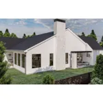 Country French House Plan Side View Photo - Broadmoor Modern Home 123D-0306 | House Plans and More