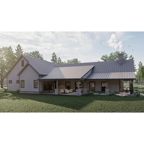 Country House Plan Rear Photo 01 - Hickory Hills Country Home 123D-0312 | House Plans and More