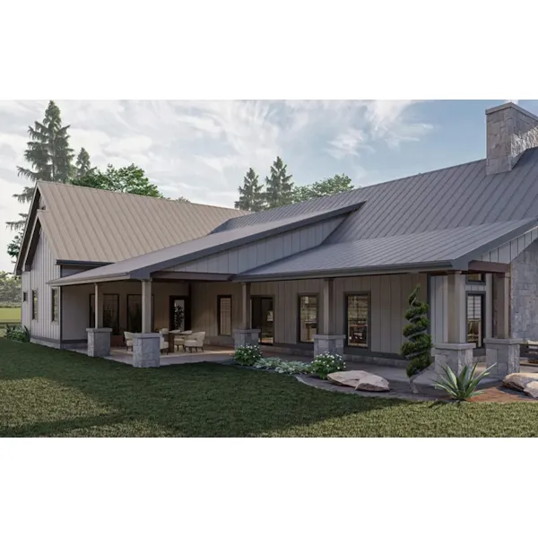 Country House Plan Rear Photo 02 - Hickory Hills Country Home 123D-0312 | House Plans and More