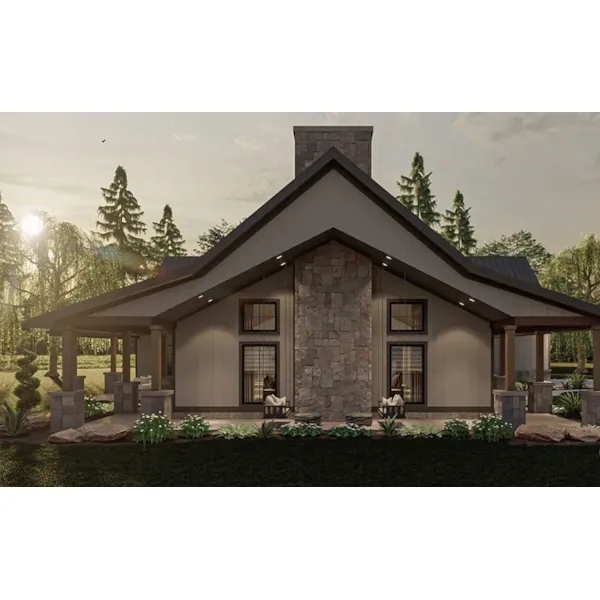 Country House Plan Side View Photo - Hickory Hills Country Home 123D-0312 | House Plans and More