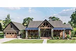 Ranch House Plan Front of Home - Bramble Hill Craftsman Home 123D-0313 | House Plans and More