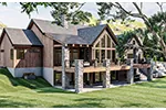 Craftsman House Plan Rear Photo 01 - Bramble Hill Craftsman Home 123D-0313 | House Plans and More