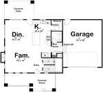 Modern Farmhouse Plan First Floor - Maryville Country Home 123D-0316 | House Plans and More