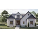 Modern House Plan Front of Home - Hickory Creek Two-Story Home 123D-0322 | House Plans and More