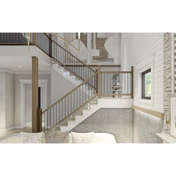 Modern House Plan Stairs Photo - Hickory Creek Two-Story Home 123D-0322 | House Plans and More