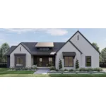 Modern House Plan Front of Home - Fullerton Trail Modern Home 123D-0323 - Shop House Plans and More