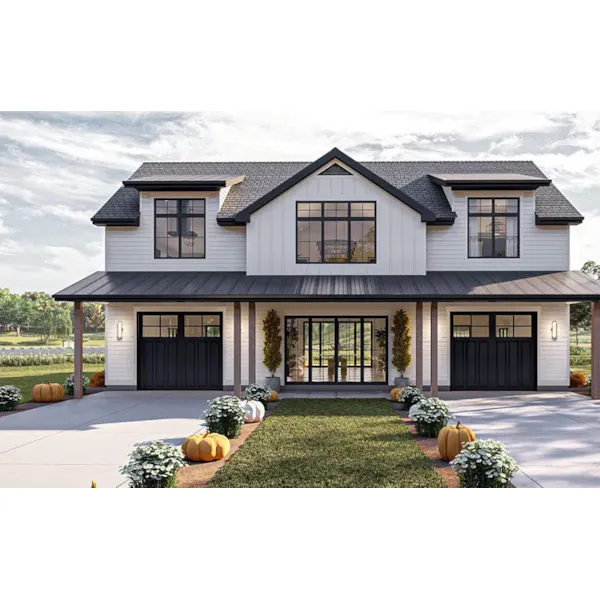 Florida House Plan Front Photo 03 - Hazel Modern Farmhouse 123D-0326 | House Plans and More